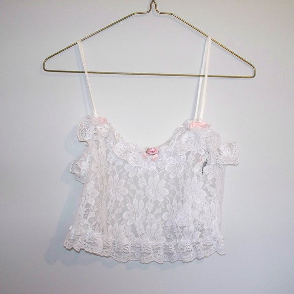 vintage lace lingerie top - Picture 1 of 5